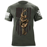 M4 Snake Flag T-Shirt Shirts 88080-S-MG