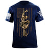 M4 Snake Flag T-Shirt Shirts 88080-S-NAVY