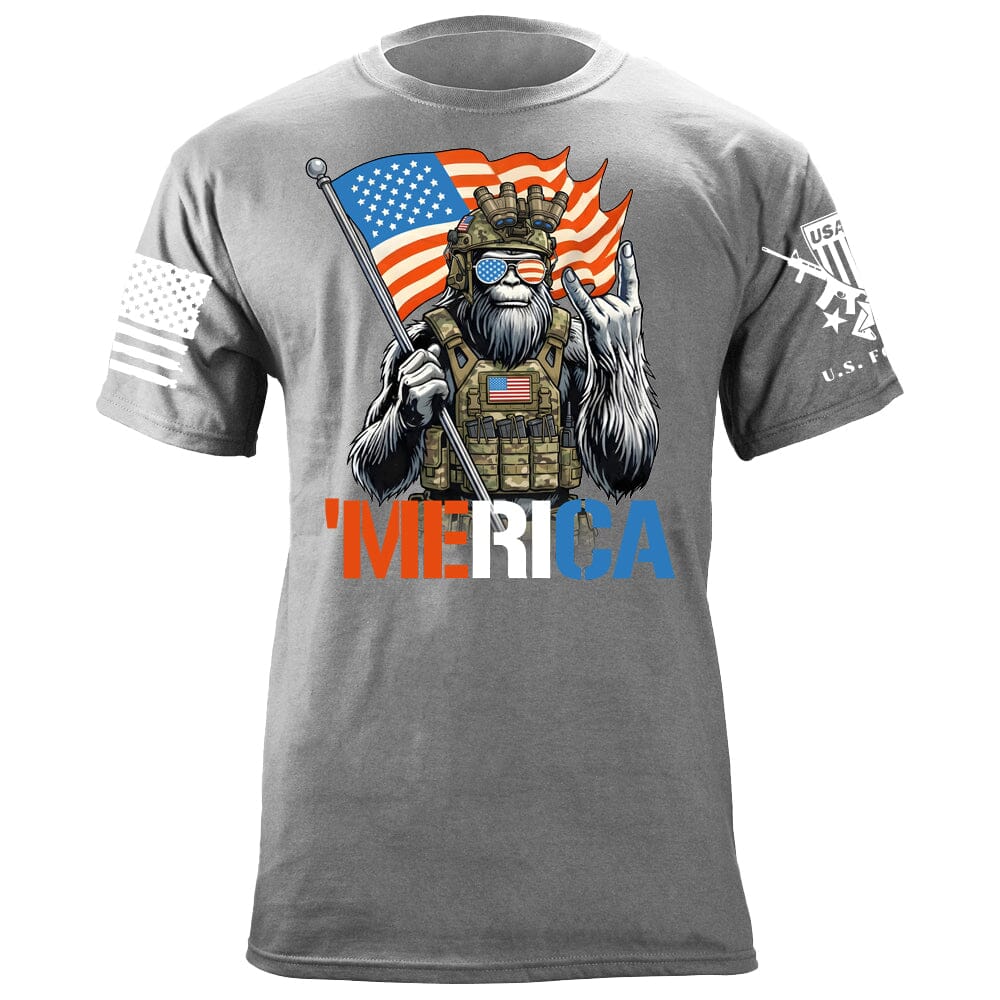 'Merica Squatch T-Shirt Shirts 88133-S-HG