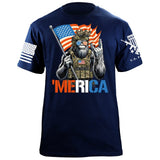 'Merica Squatch T-Shirt Shirts 88133-S-NAVY