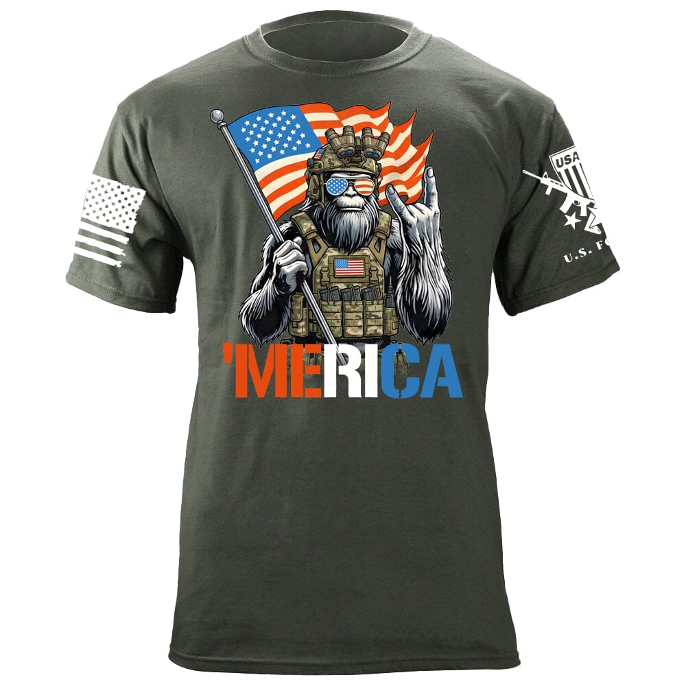 'Merica Squatch T-Shirt Shirts 88133-S-MG