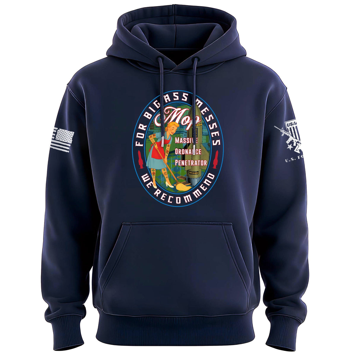 MOP - For Big A** Messes Hoodie Hoodies 100163-S-NAVY
