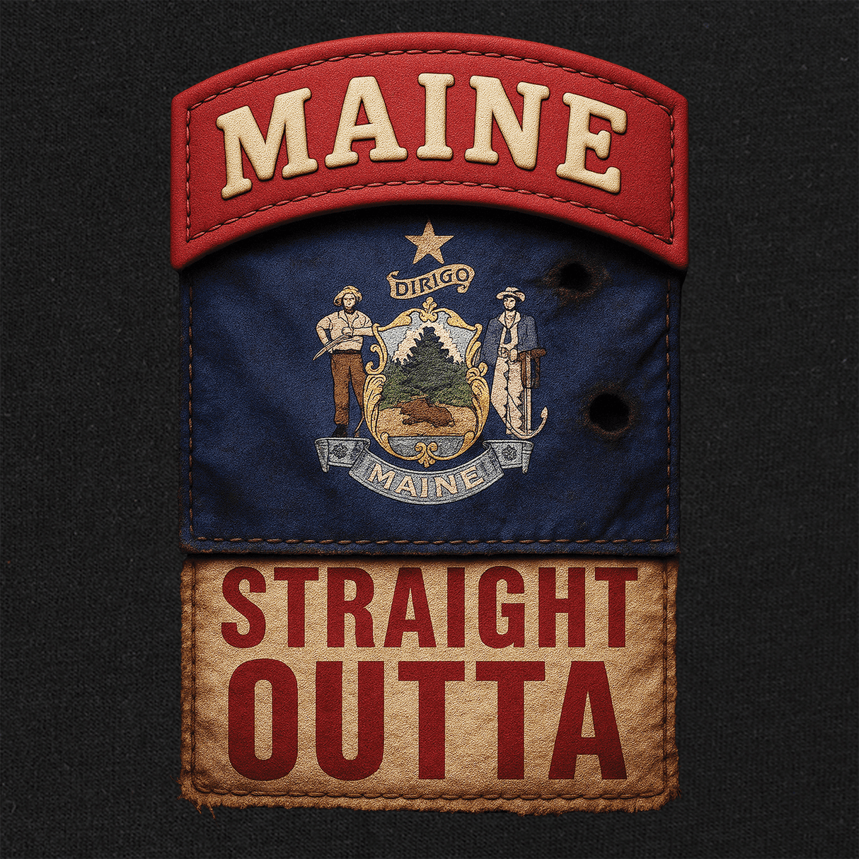 State Tab Shirt: Maine Shirts 