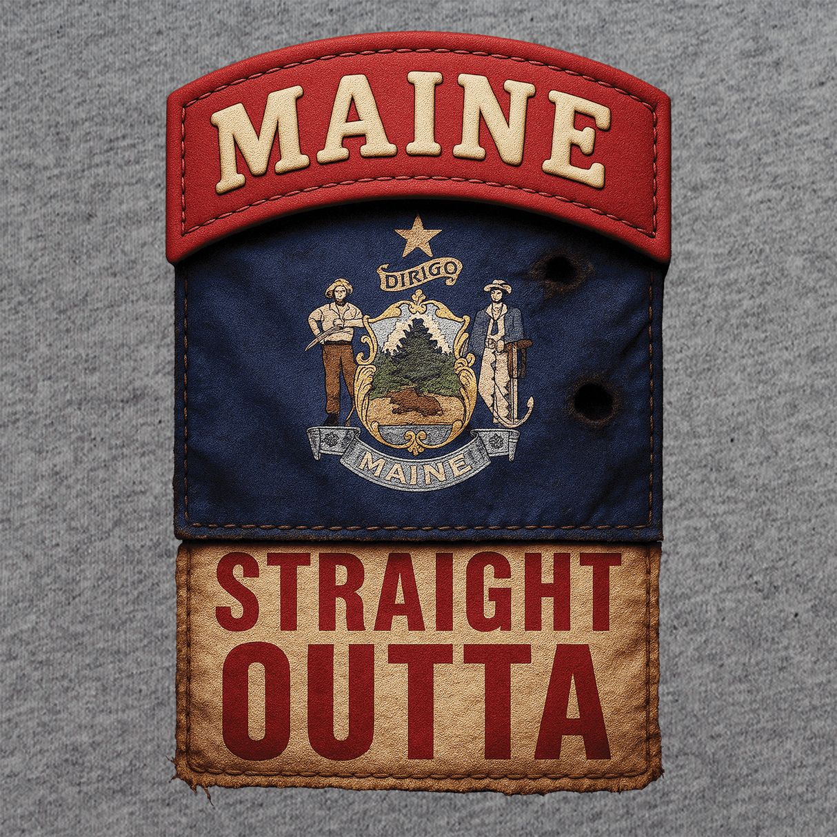 State Tab Shirt: Maine Shirts 