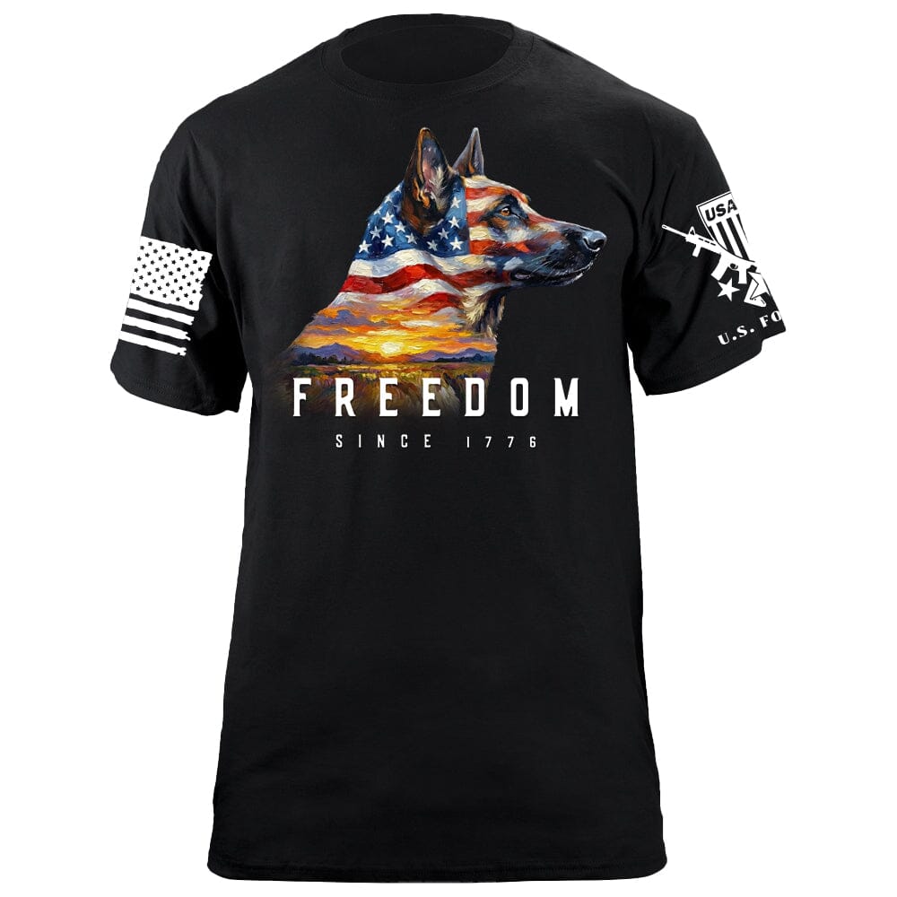 Malinois Freedom T-Shirt Shirts 88130-S-BK