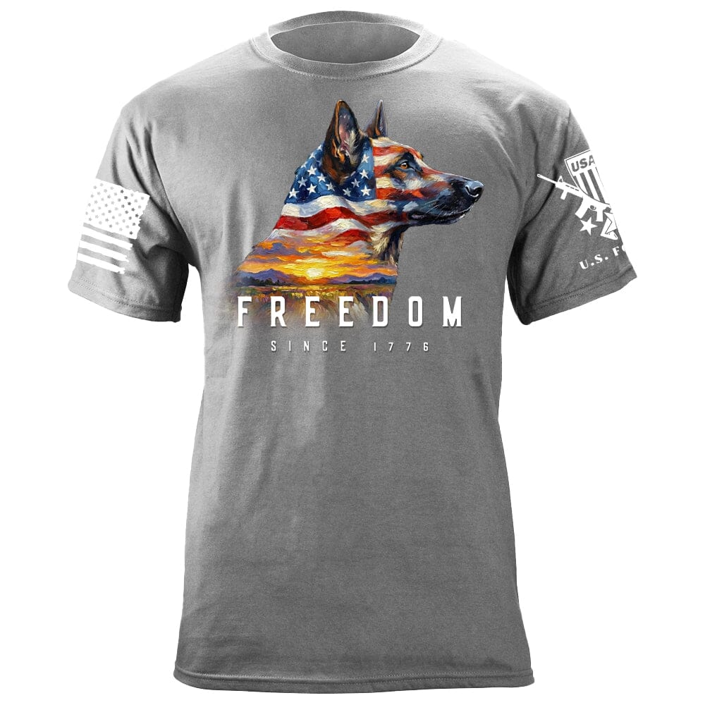 Malinois Freedom T-Shirt Shirts 88130-S-HG