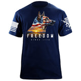Malinois Freedom T-Shirt Shirts 88130-S-NAVY