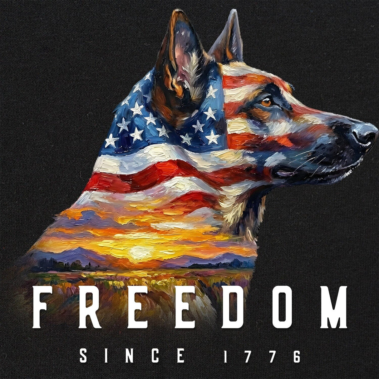 Malinois Freedom T-Shirt Shirts 