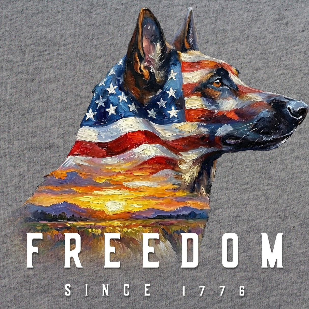 Malinois Freedom T-Shirt Shirts 
