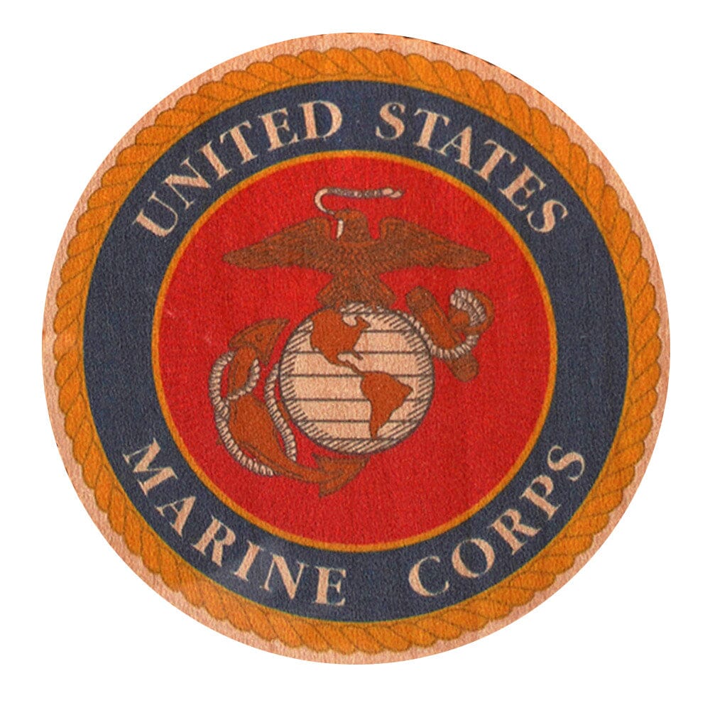 Marine Corps Crest Wooden Sticker Stickers and Decals 