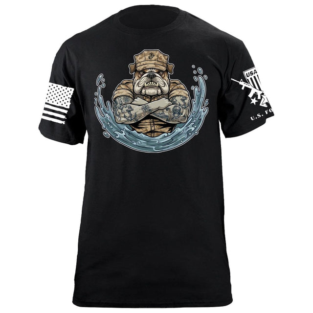 Marine Bulldog T-Shirt Shirts 88131-S-BK