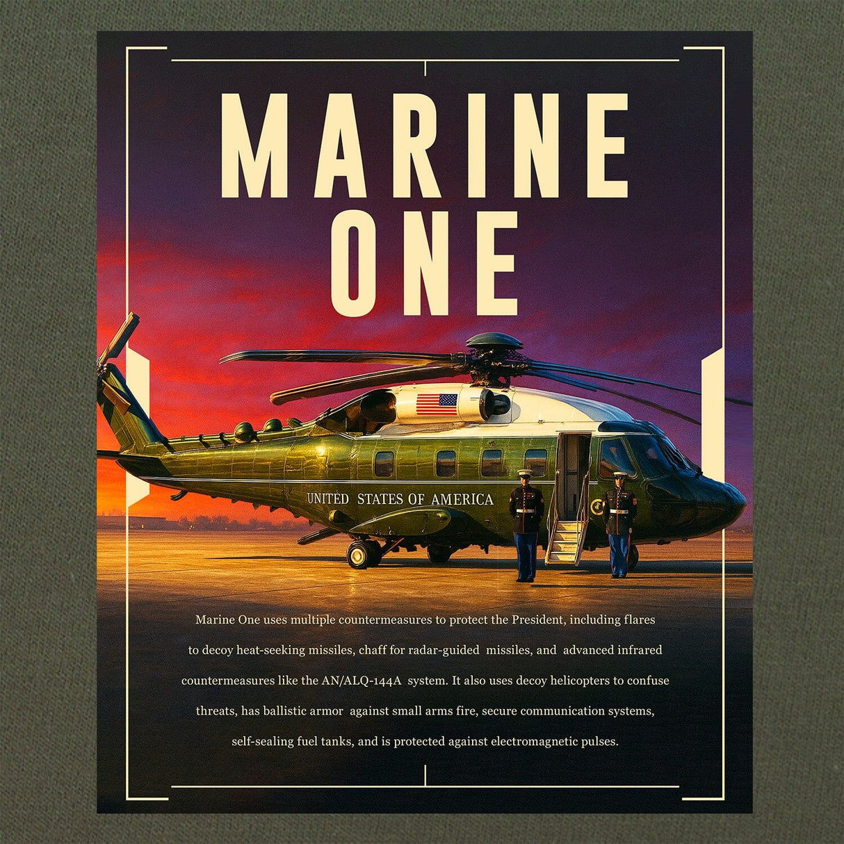Marine One T-Shirt Shirts 
