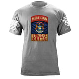 State Tab Shirt: Michigan Shirts 86407-S-HG