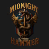 Midnight Hammer Snake - American Flag Hoodie