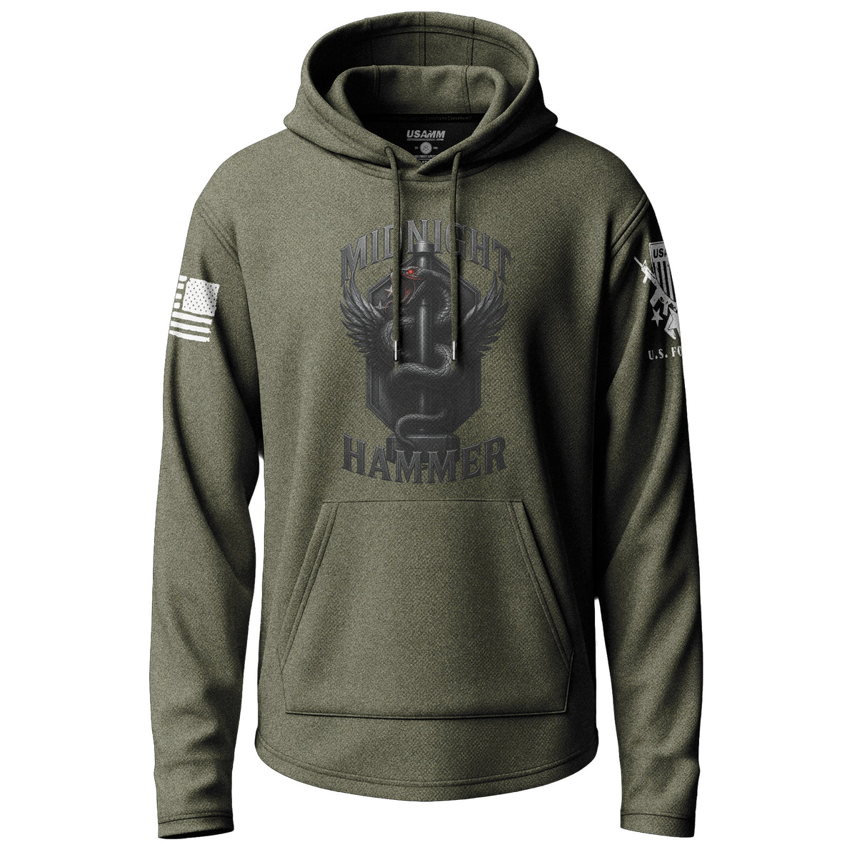 Midnight Hammer Snake - Metal Lightweight Hoodie