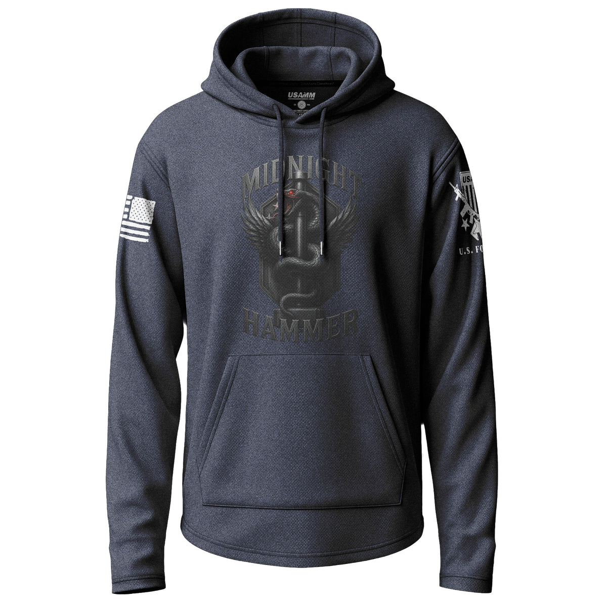 Midnight Hammer Snake - Metal Lightweight Hoodie
