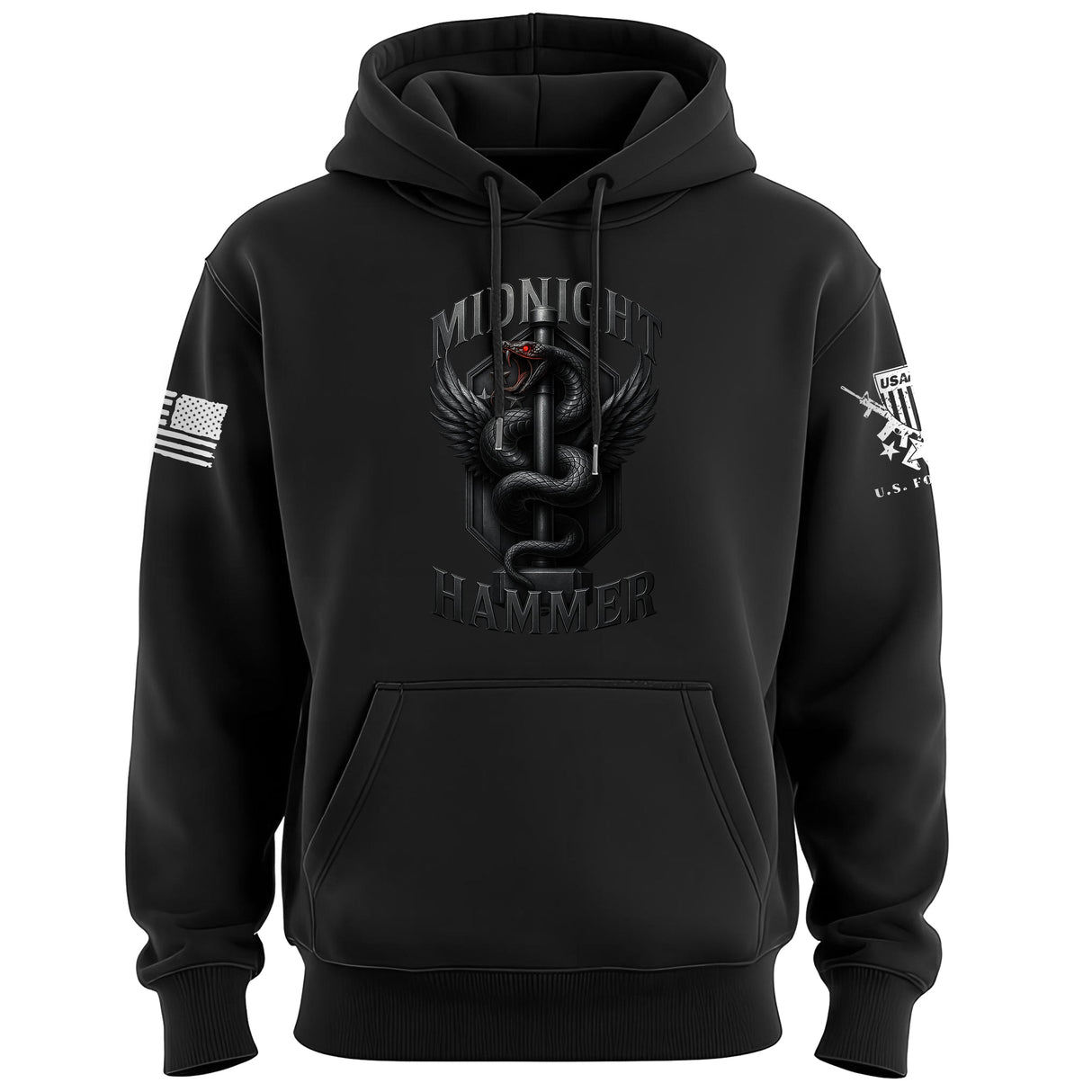 Midnight Hammer Snake - Metal Hoodie