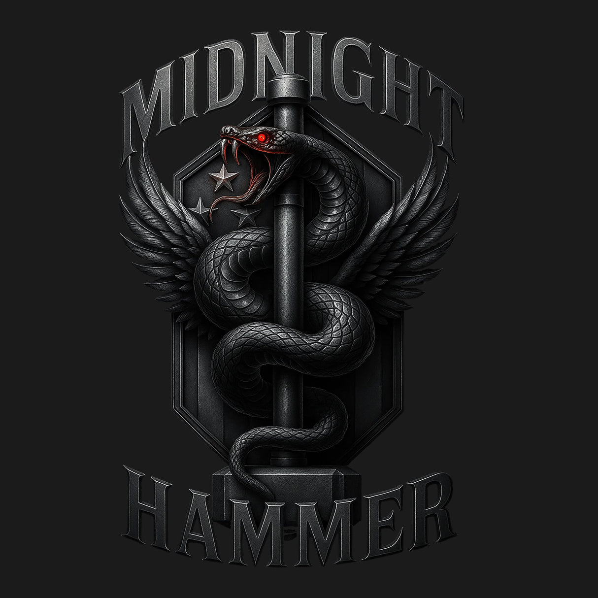 Midnight Hammer Snake - Metal Hoodie