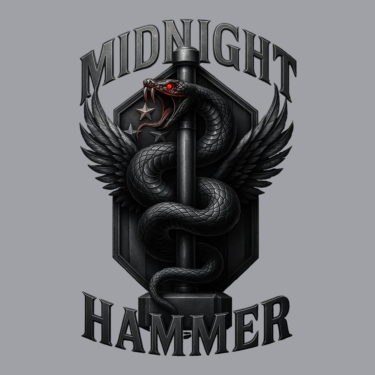 Midnight Hammer Snake - Metal Hoodie