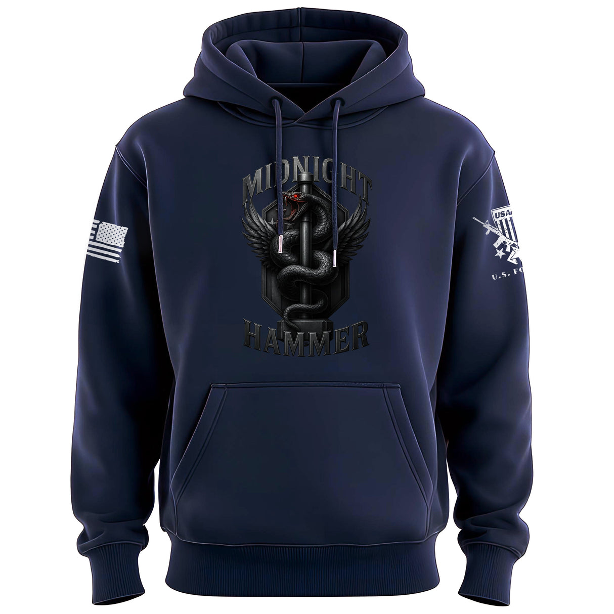 Midnight Hammer Snake - Metal Hoodie