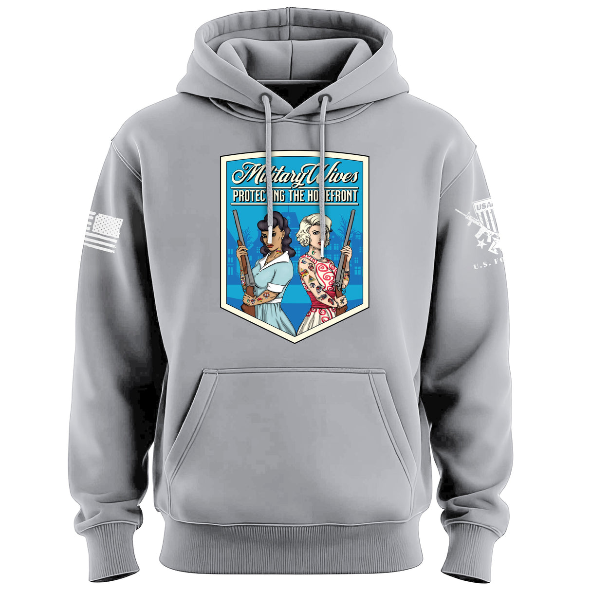Military Wives Shield Hoodie