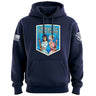 Military Wives Shield Hoodie Hoodies 100161-S-NAVY