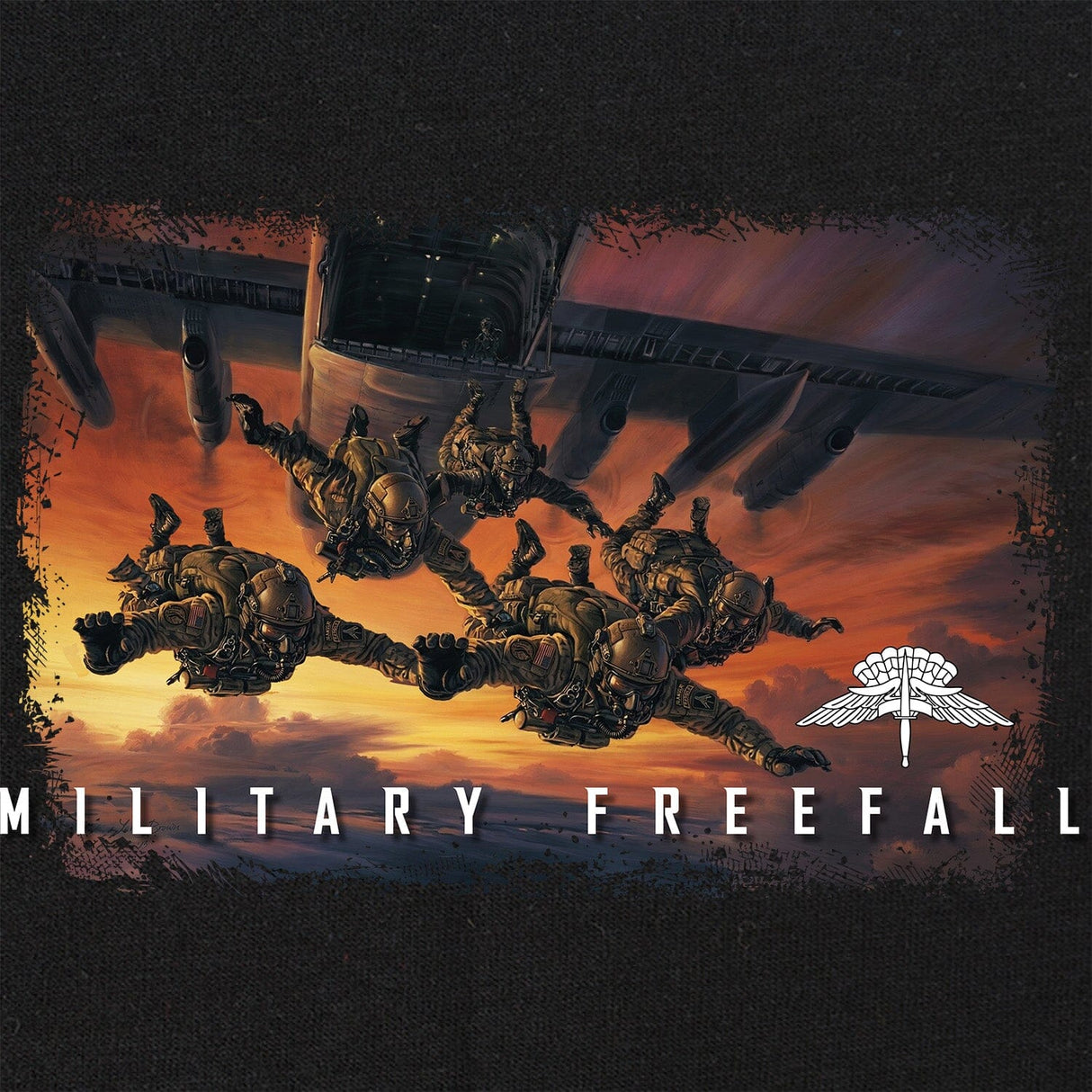 Military Freefall T-Shirt Shirts 