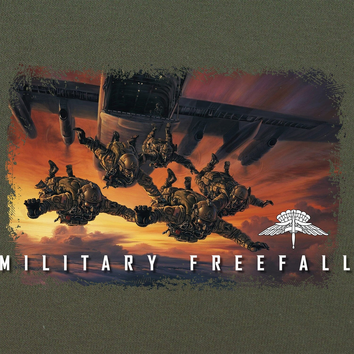 Military Freefall T-Shirt Shirts 