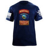 State Tab Shirt: Montana Shirts 86410-S-NAVY