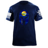 Montana Spartan T-Shirt Shirts 87989-S-NAVY