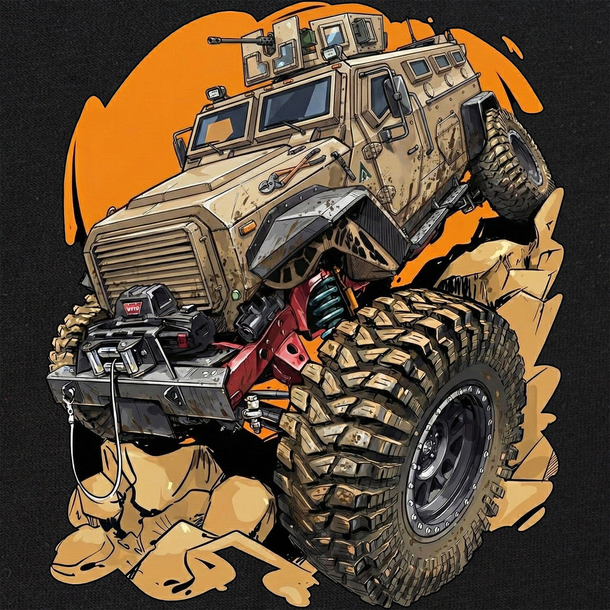 MRAP Monster Truck T-Shirt Shirts 