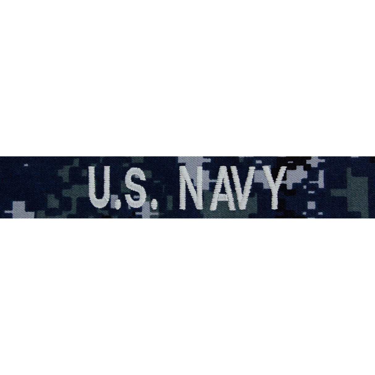 US Navy NWU I Silver Branch Tape Embroidered Name / Branch Tapes 