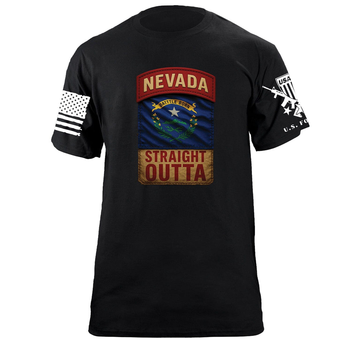 State Tab Shirt: Nevada Shirts 86412-S-BK