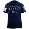 Never Lunacy T-Shirt Shirts 87337-S-NAVY