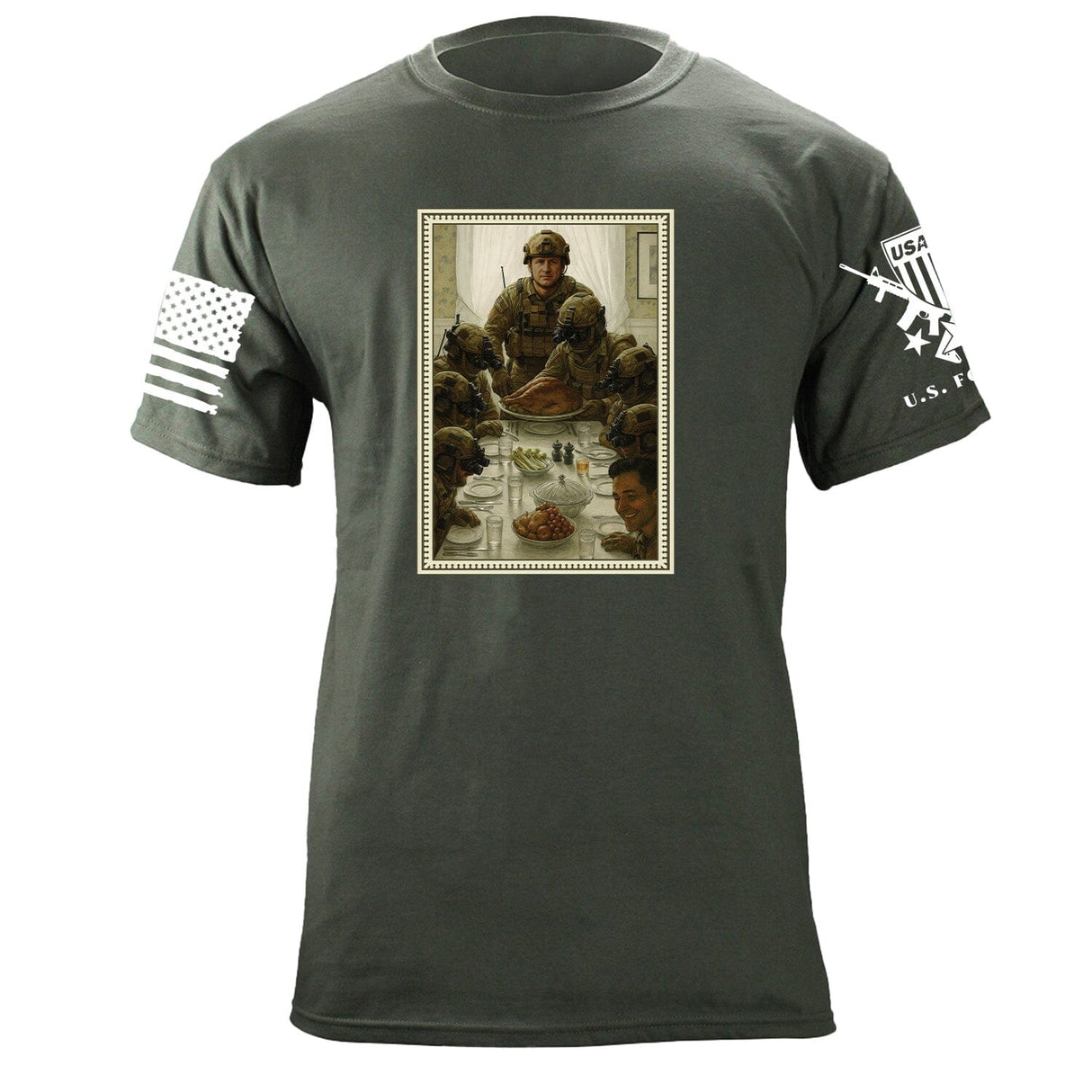 Norman Rockwell Thanksgiving T-Shirt Shirts 87292-S-MG