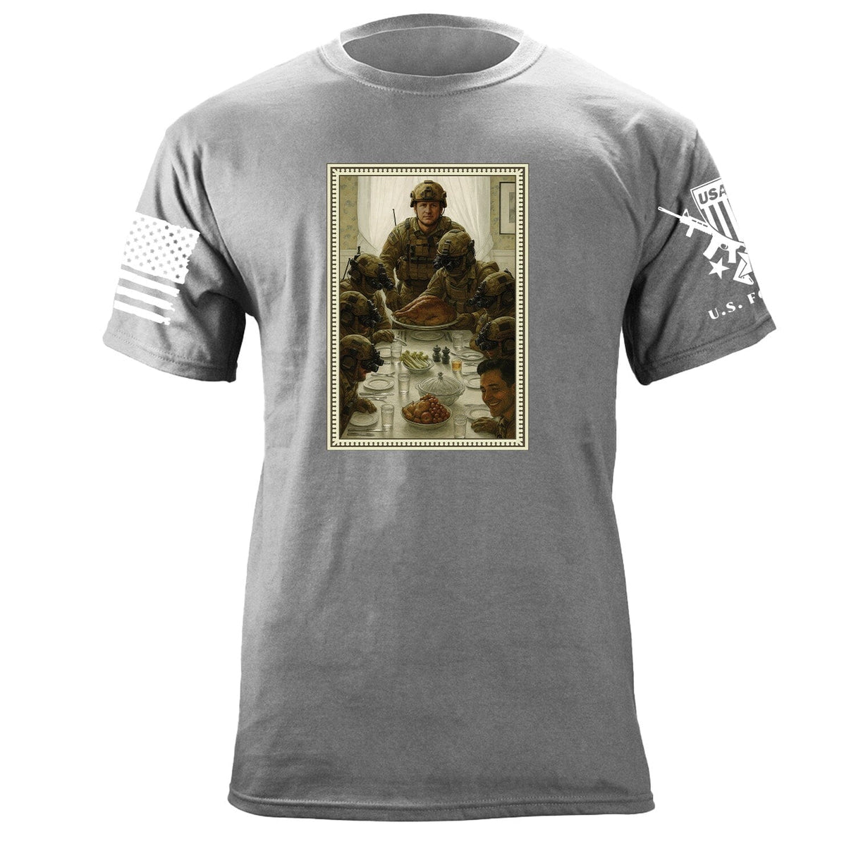 Norman Rockwell Thanksgiving T-Shirt Shirts 87292-S-HG