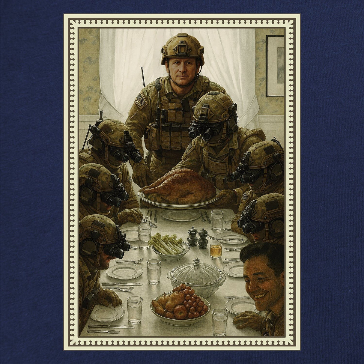 Norman Rockwell Thanksgiving T-Shirt Shirts 