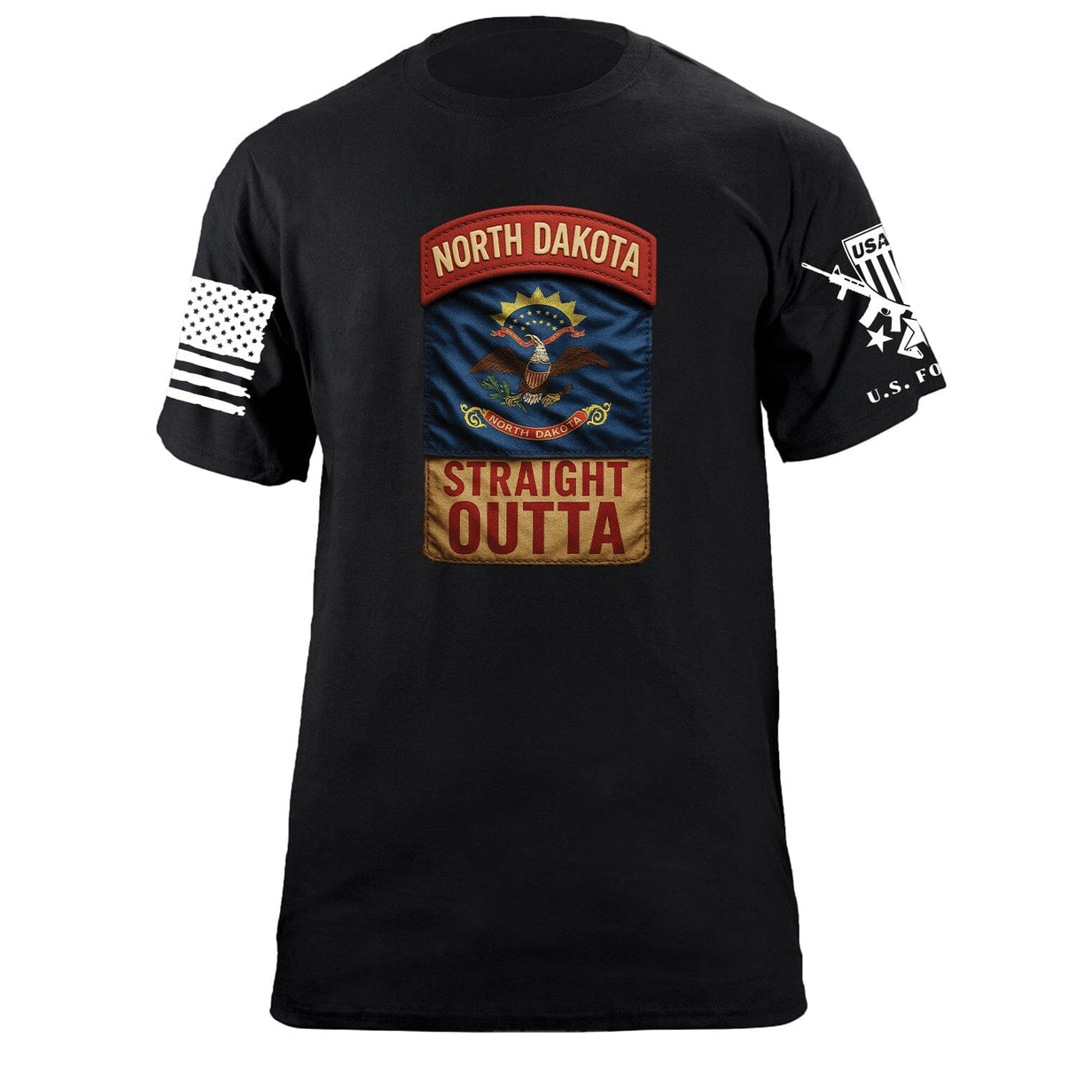 State Tab Shirt: North Dakota Shirts 86414-S-BK