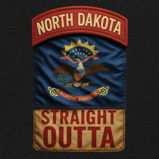 State Tab Shirt: North Dakota Shirts 