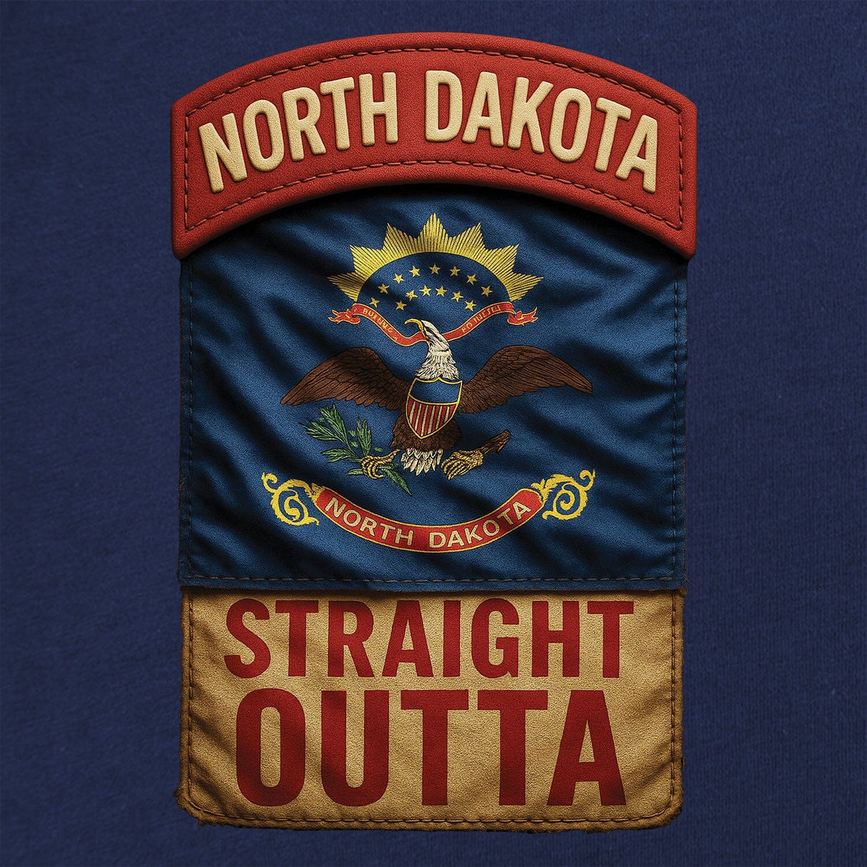 State Tab Shirt: North Dakota Shirts 