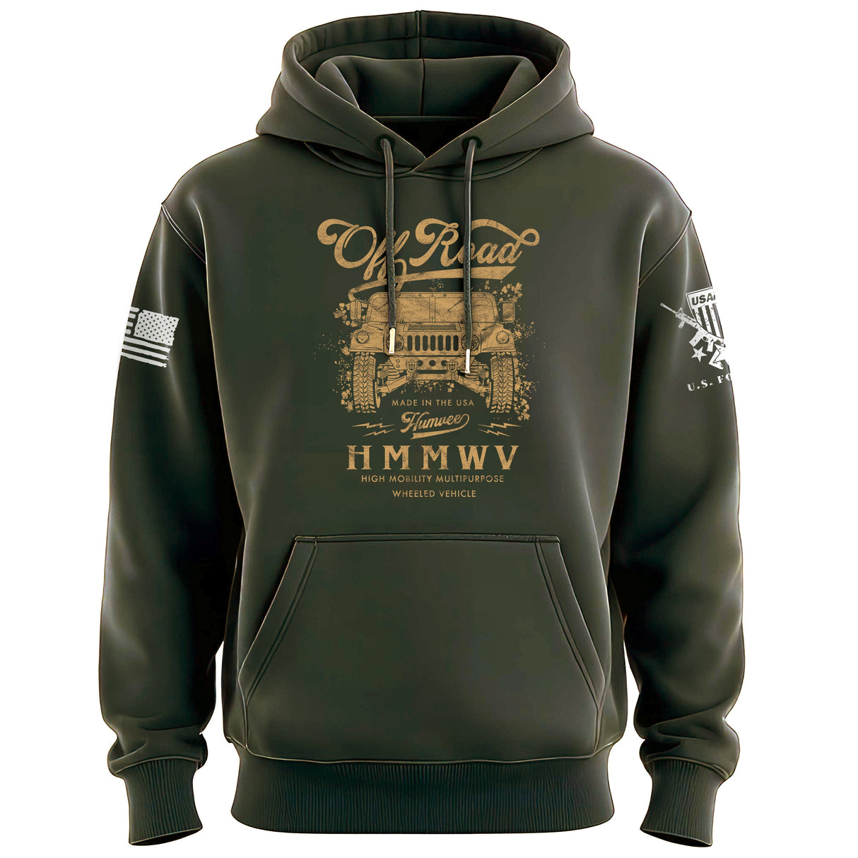 Off Roadin' Humvee Graphic Hoodie