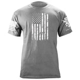 One Color US Flag Distress T-shirt Shirts 87050-S-HG