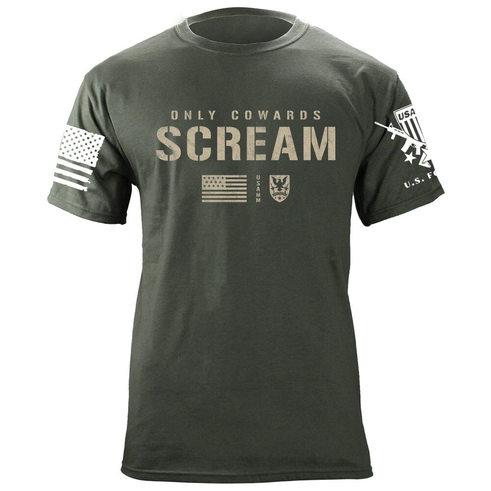 Only Cowards Scream T-Shirt Shirts 87339-S-MG