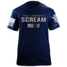 Only Cowards Scream T-Shirt Shirts 87339-S-NAVY