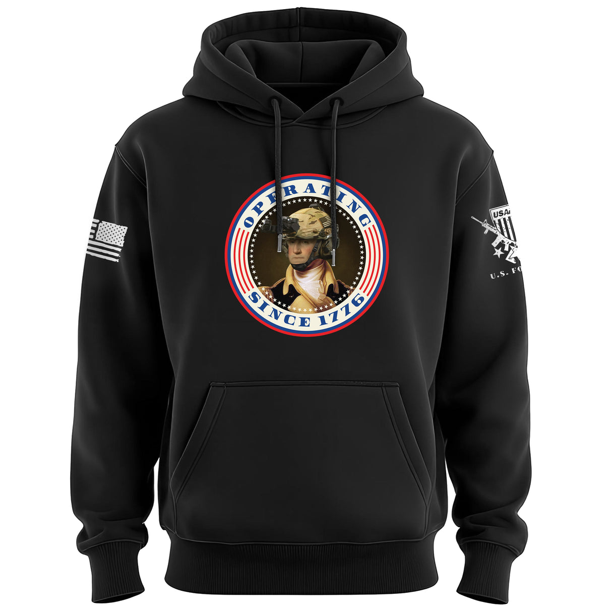 Operating Since 1776 GW Patriotic Colors Hoodie