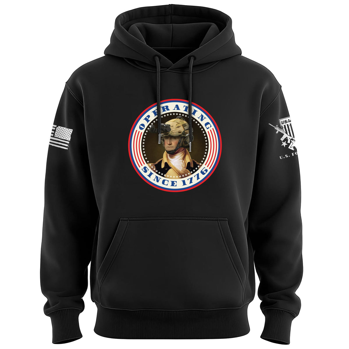 Operating Since 1776 GW Patriotic Colors Hoodie Hoodies 