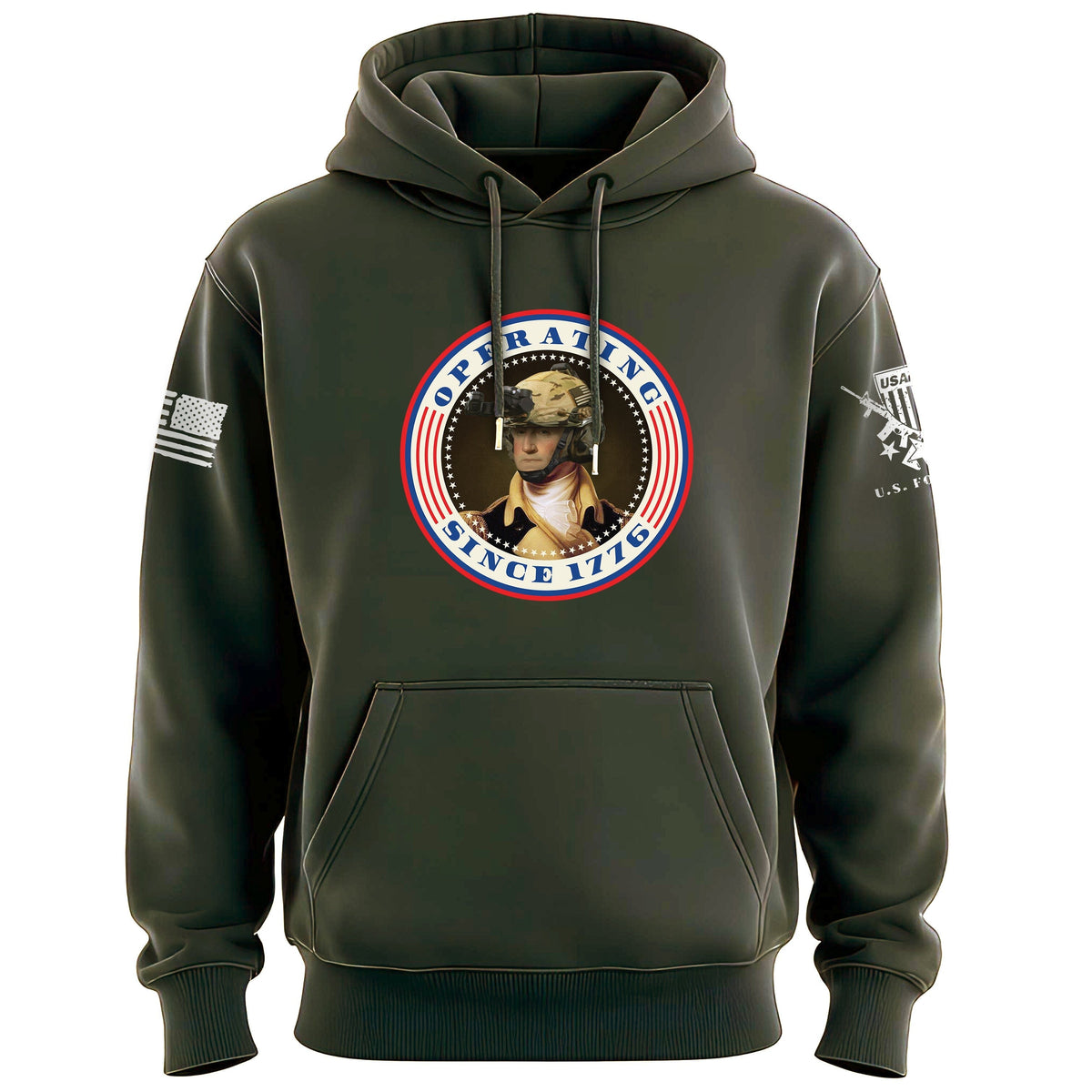 Operating Since 1776 GW Patriotic Colors Hoodie Hoodies 