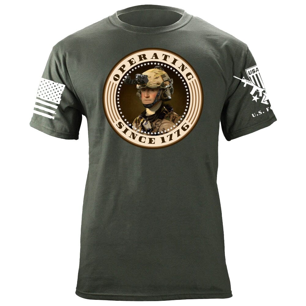 Operating Since 1776 George Washington Sepia T-Shirt Shirts 87060-S-MG