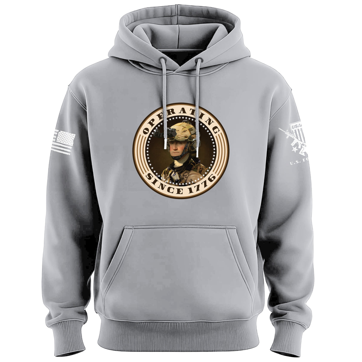 Operating Since 1776 George Washington Sepia Hoodie