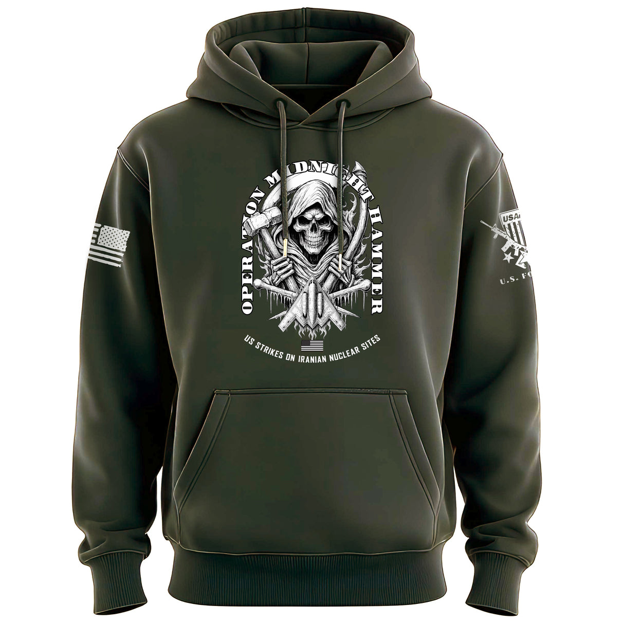 Operation Midnight Hammer B&W Hoodie